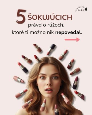 🍇 Vedela si, že väčšina rúžov je farbená syntetickými pigmentmi z ropy? 🛢️ V 100%PURE to robíme inak. Naše rúže získavajú...