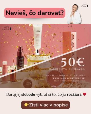 Daruj krásu, ktorá má zmysel. 🌸 Na našom e-shope teraz nájdeš darčekové poukážky v hodnote 30 €, 50 €, 100 € a 150 €. 💌...