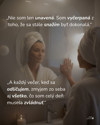 Nie je to len o čistení pleti. Je to o tom, že sa konečne zastavíš. Že pustíš všetko, čo si celý deň musela niesť. 🌙♥️...